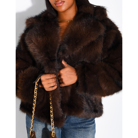 Short faux fur jacket