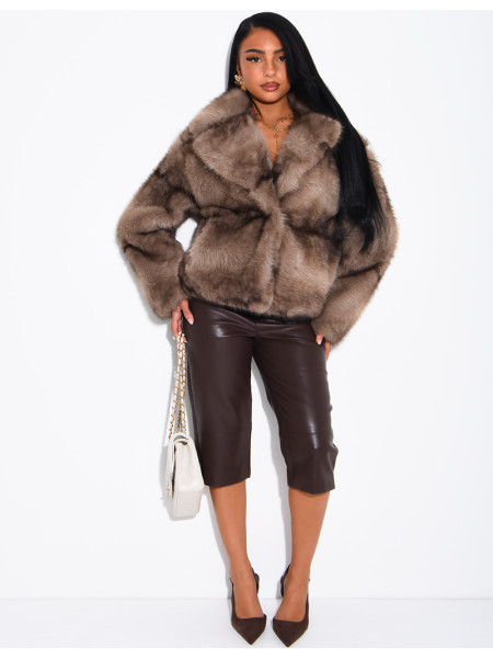 Short faux fur jacket