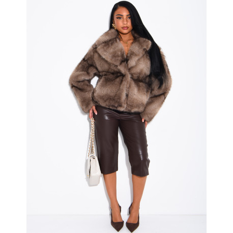 Short faux fur jacket
