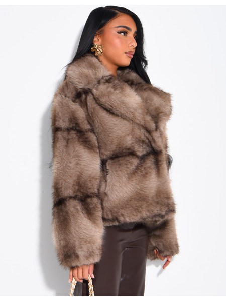 Short faux fur jacket