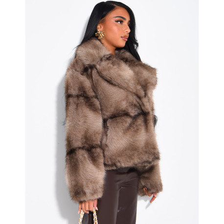 Short faux fur jacket