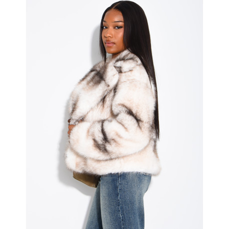 Short faux fur jacket