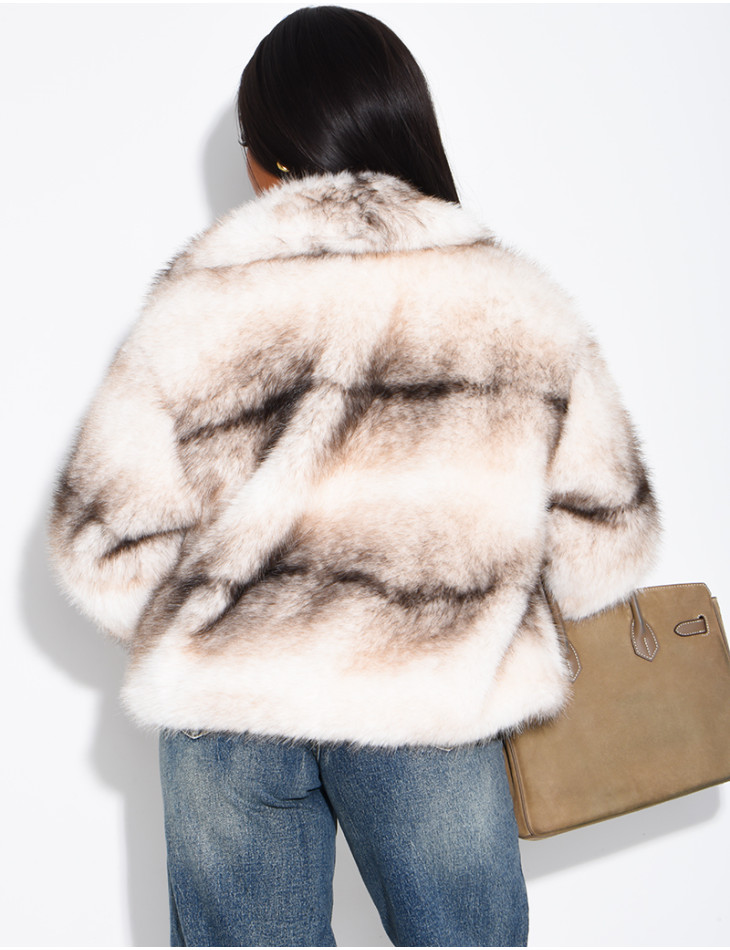 Short faux fur jacket
