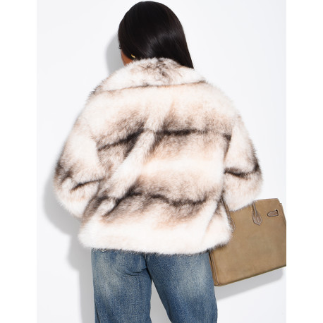 Short faux fur jacket