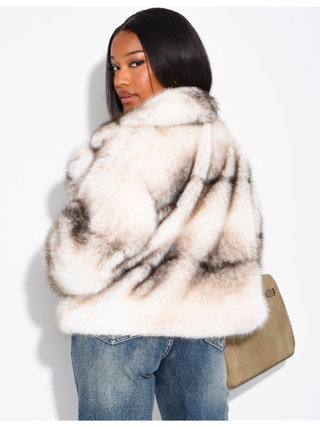 Short faux fur jacket