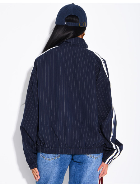 Gestreifte Jacke mit Streifen an den Schultern