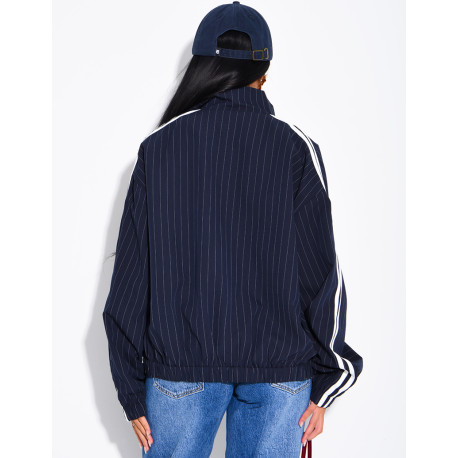 Gestreifte Jacke mit Streifen an den Schultern