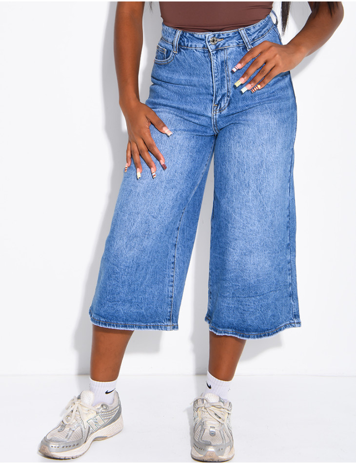 Bermuda long en jeans