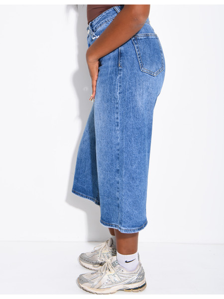 Bermuda long en jeans