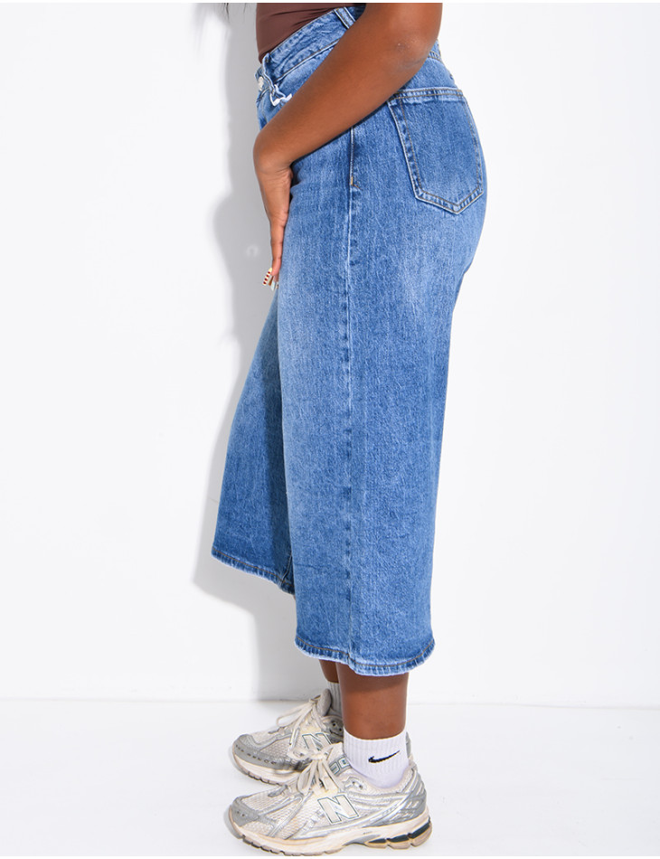 Bermuda long en jeans
