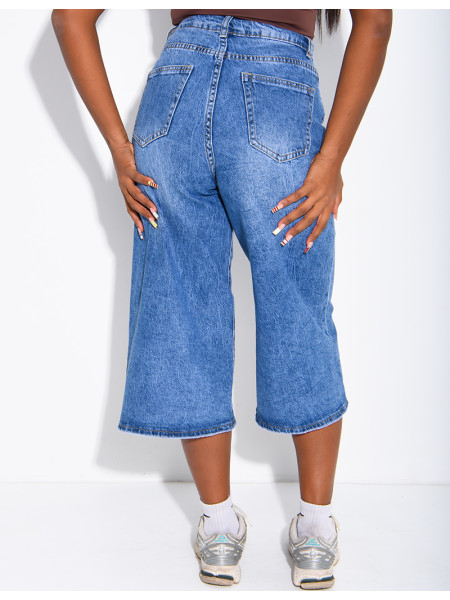 Bermuda long en jeans