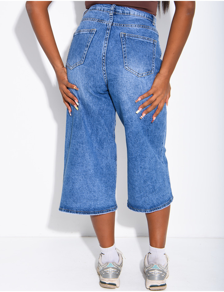 Bermuda long en jeans