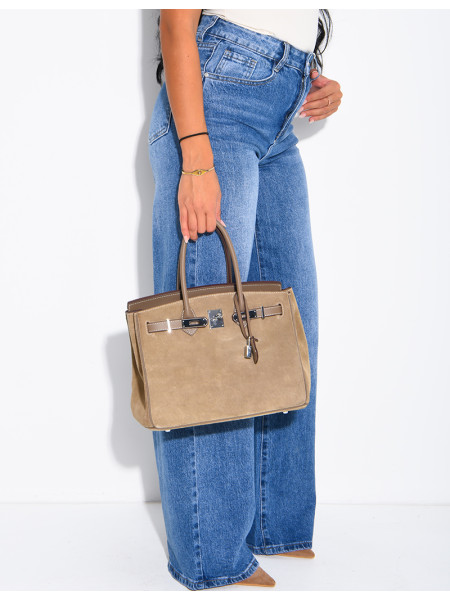 Jeans taille haute coupe droite à délavage vintage