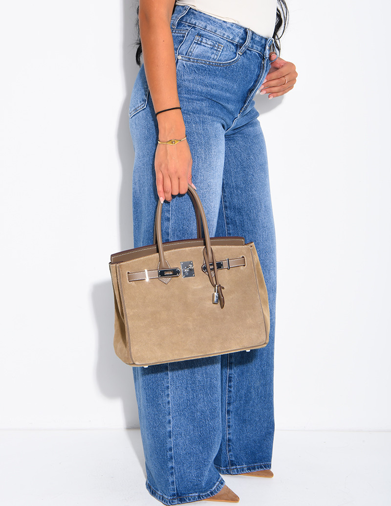 Jeans taille haute coupe...
