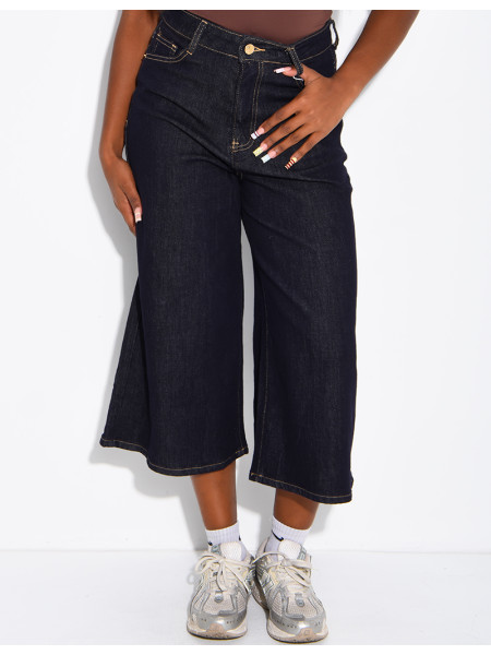 Bermuda long en jeans brut