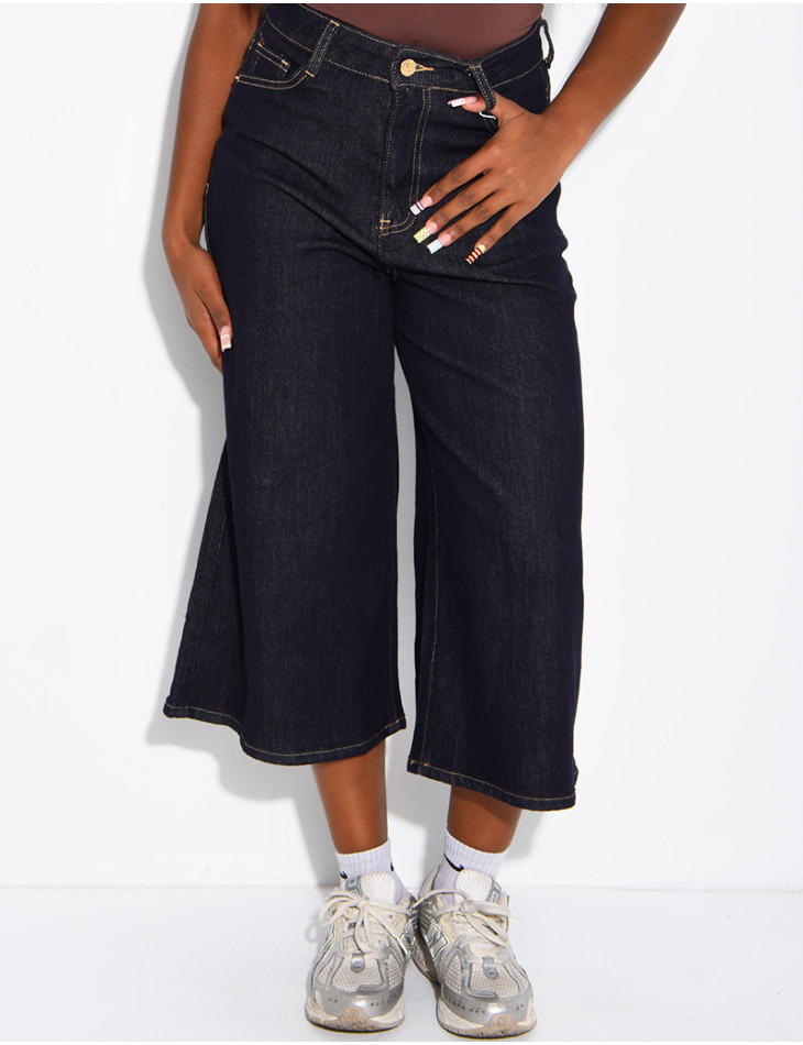 Bermuda long en jeans brut