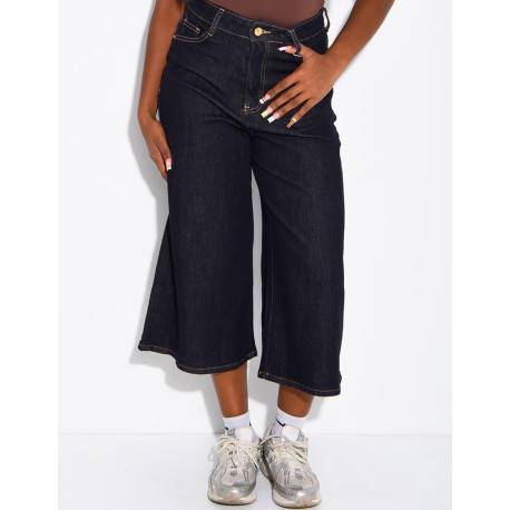 Bermuda long en jeans brut
