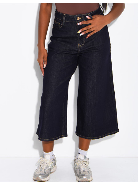 Bermuda long en jeans brut