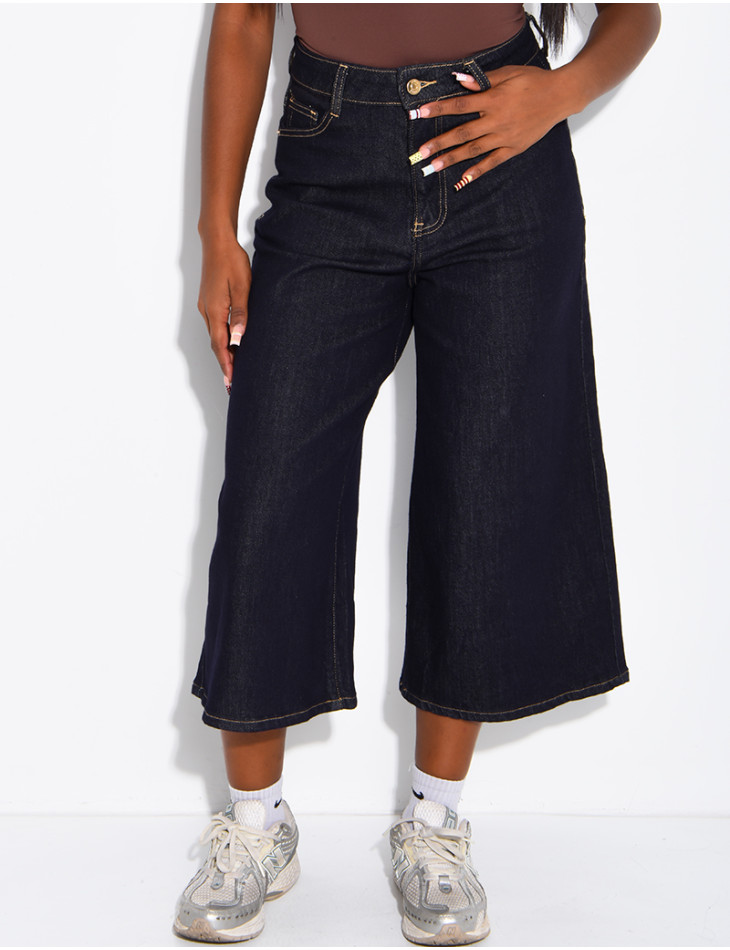 Bermuda long en jeans brut