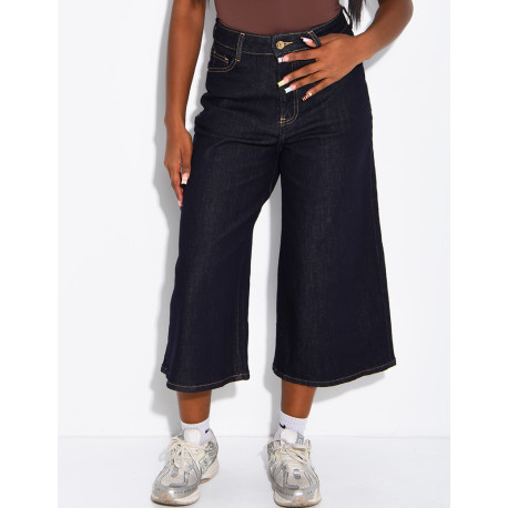 Bermuda long en jeans brut