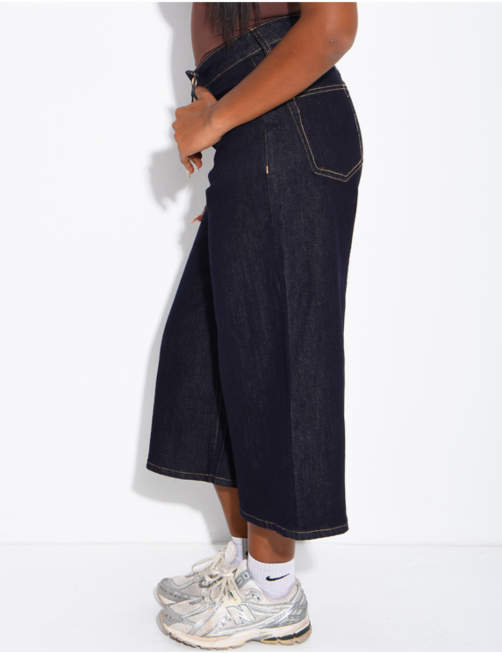 Bermuda long en jeans brut