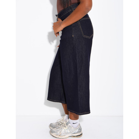 Bermuda long en jeans brut