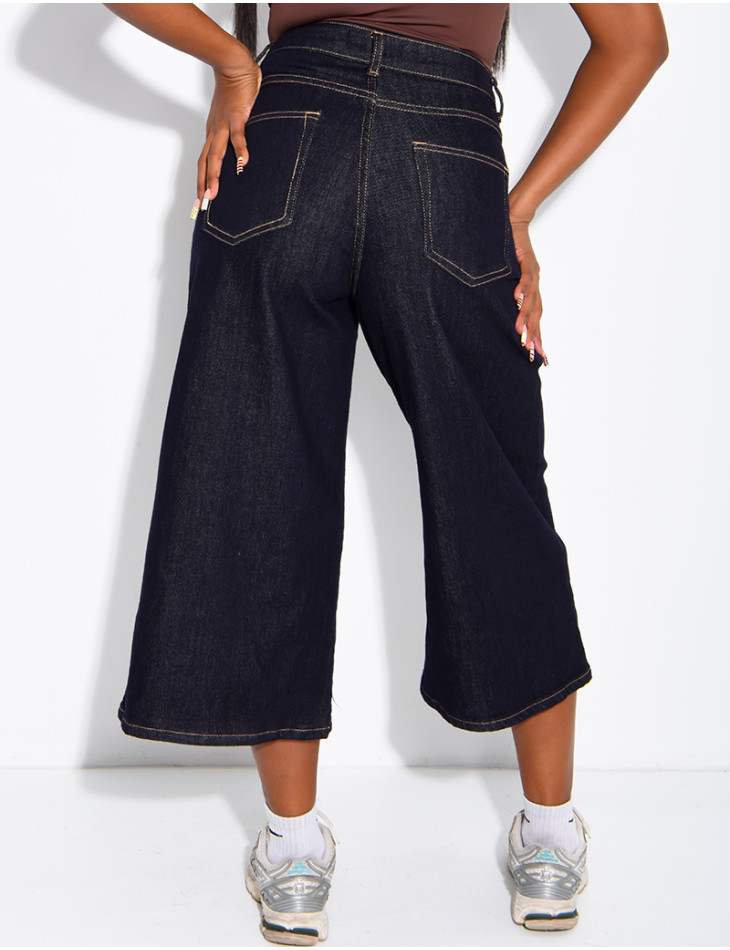 Bermuda long en jeans brut