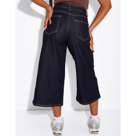 Bermuda long en jeans brut
