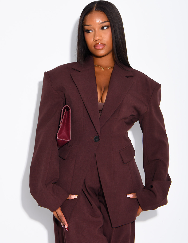 Blazer mit strukturierten...