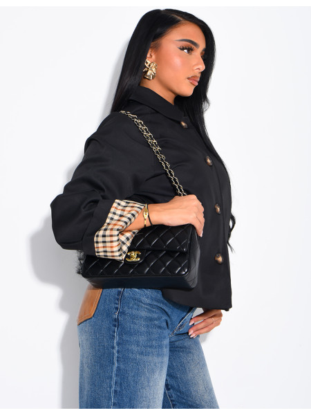 Short trench-style jacket
