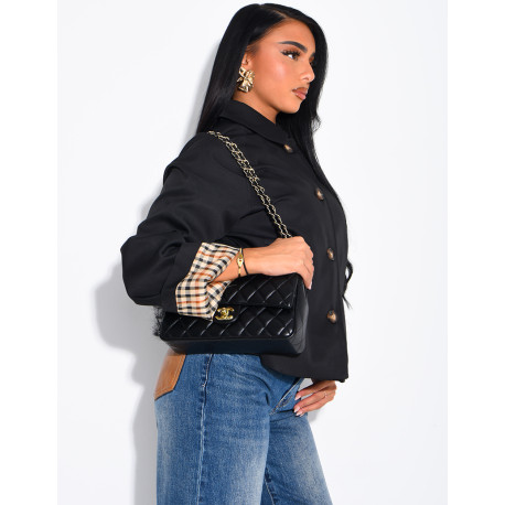 Short trench-style jacket