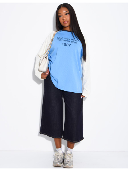 Bermuda long en jeans brut