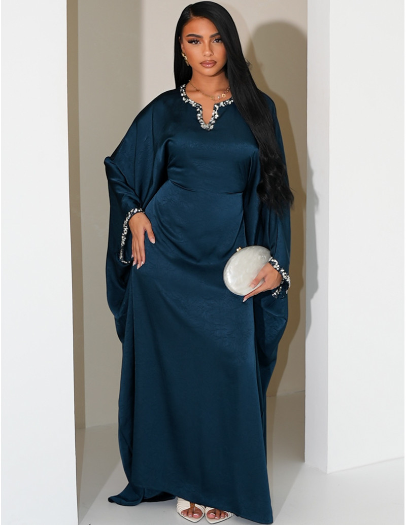 Abaya papillon en satin...