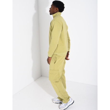 Pants and zip-neck sweater set