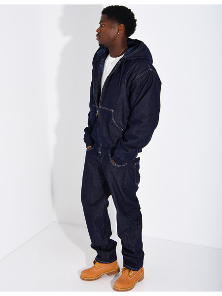 Ensemble en jeans effet denim veste et pantalon