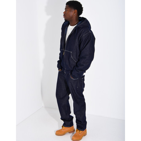 Ensemble en jeans effet denim veste et pantalon