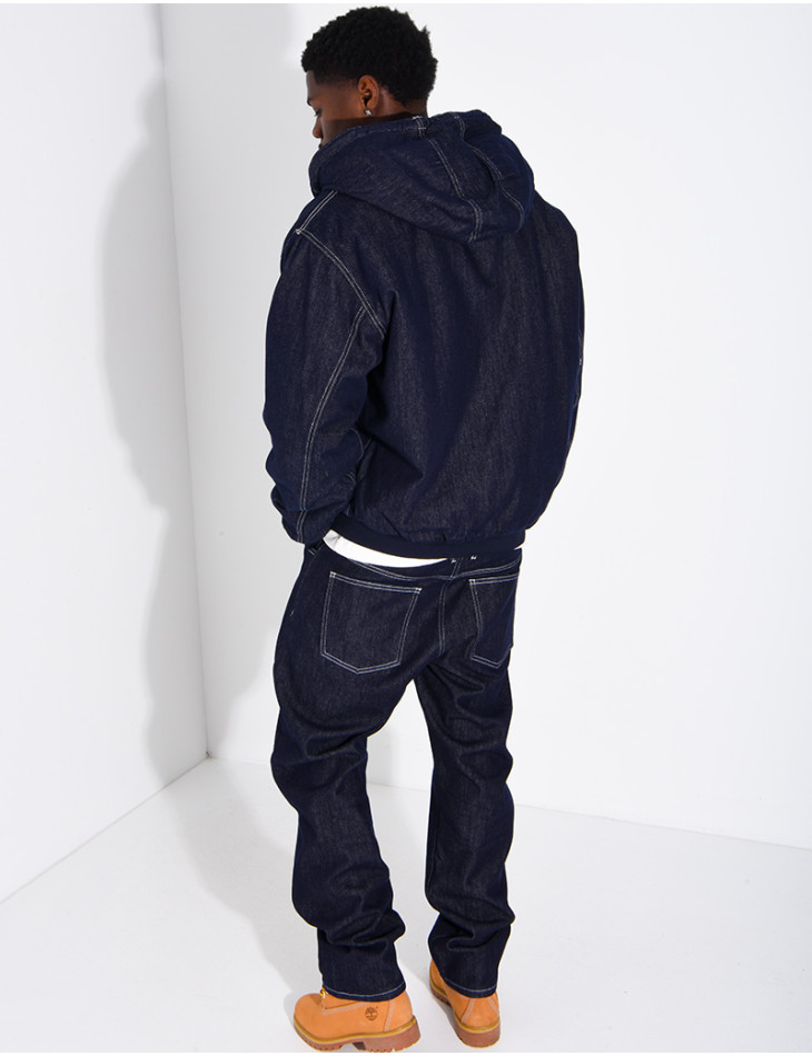 Ensemble en jeans effet denim veste et pantalon
