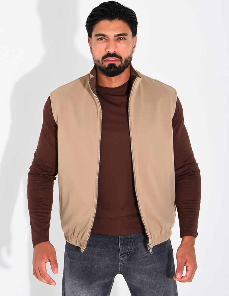 Veste sans manches réversible