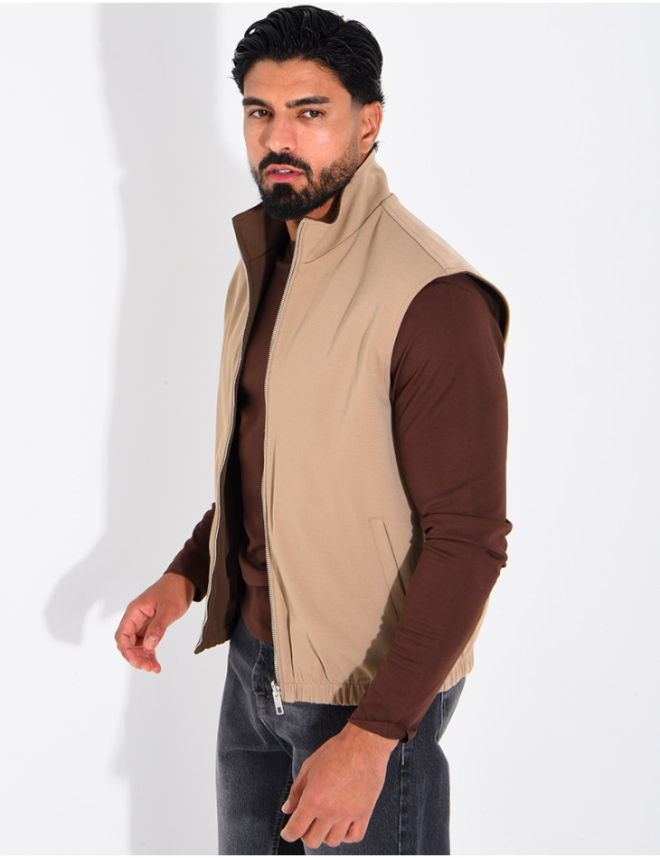 Veste sans manches réversible