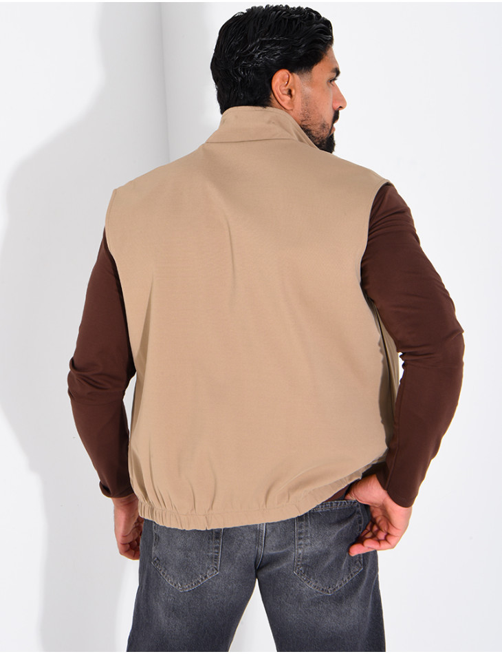 Veste sans manches réversible