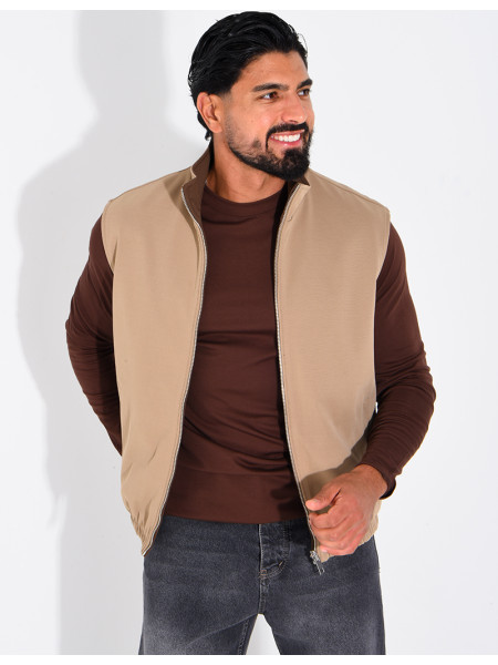 Veste sans manches réversible