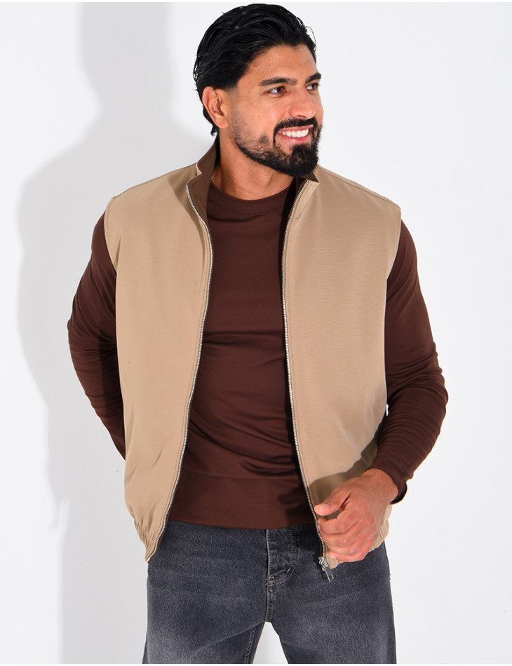 Veste sans manches réversible
