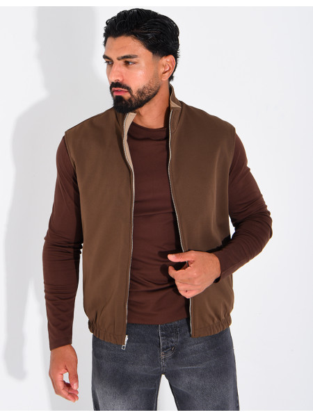 Veste sans manches réversible