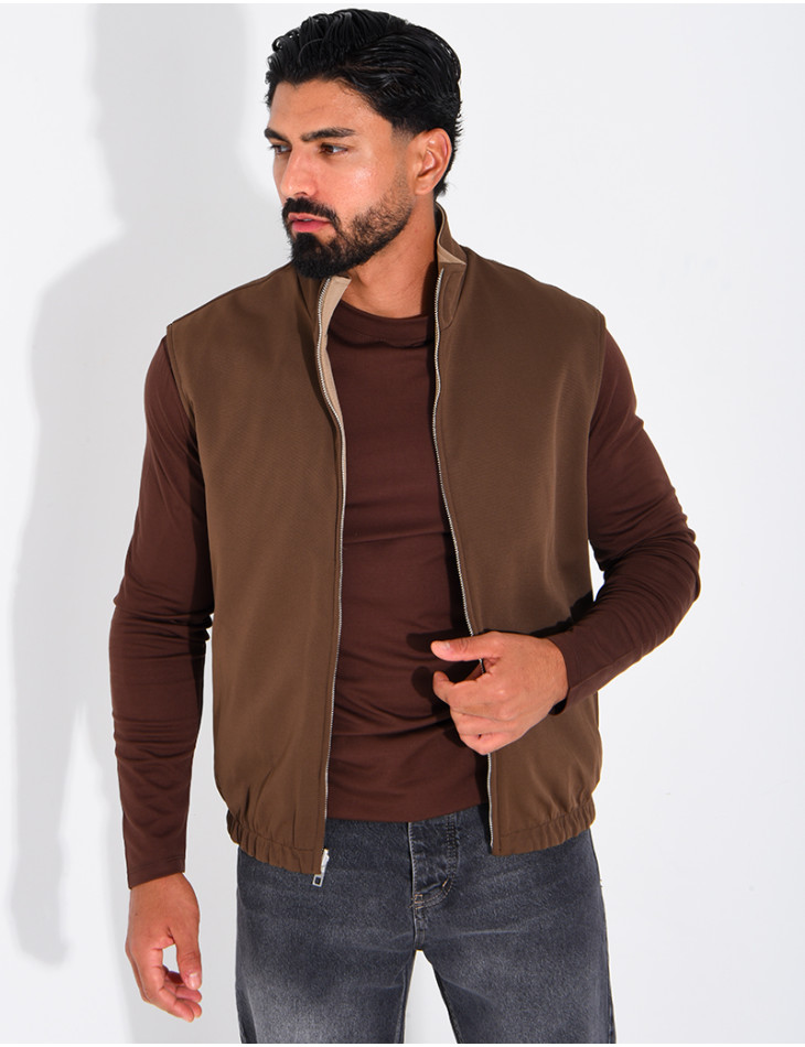 Veste sans manches réversible