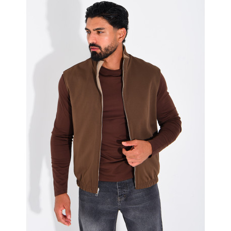 Veste sans manches réversible
