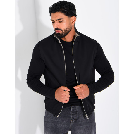 Veste sans manches réversible
