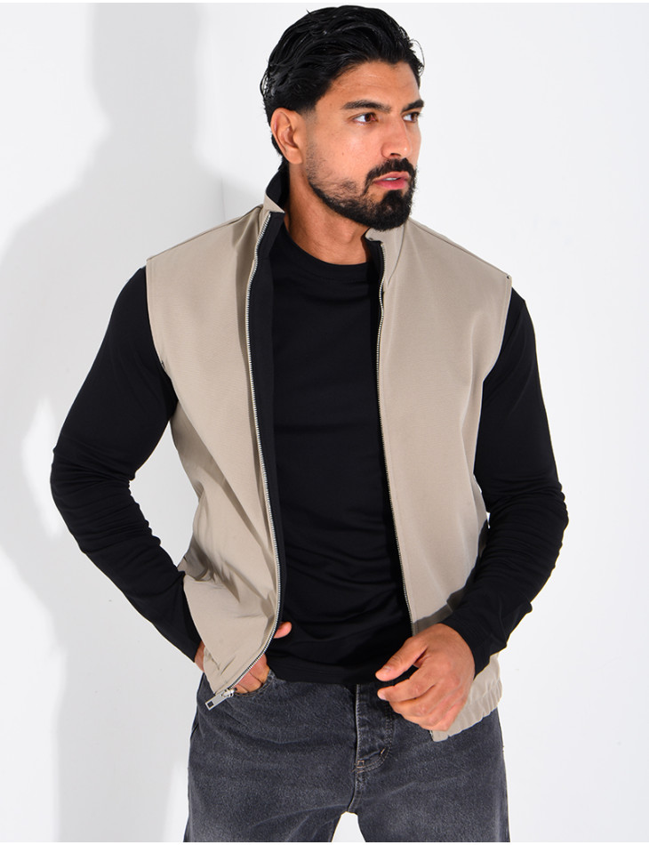 Veste sans manches réversible