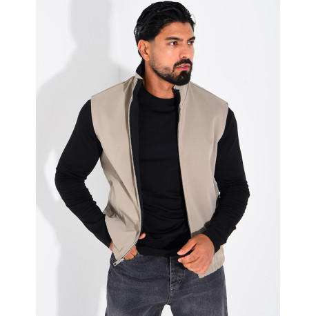 Veste sans manches réversible