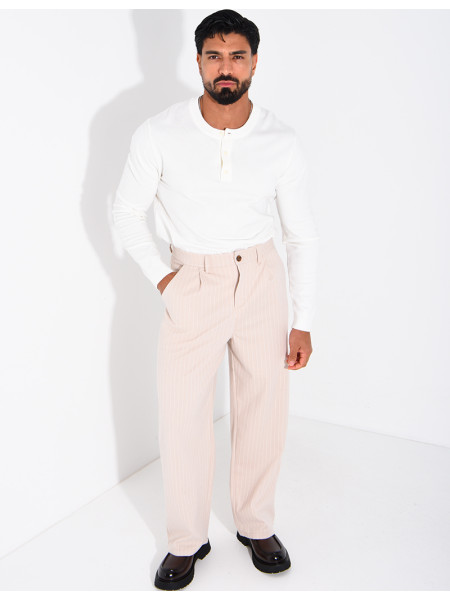 Pantalon à rayures