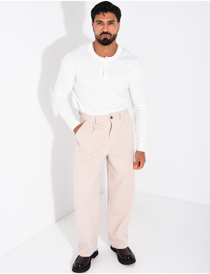 Pantalon à rayures